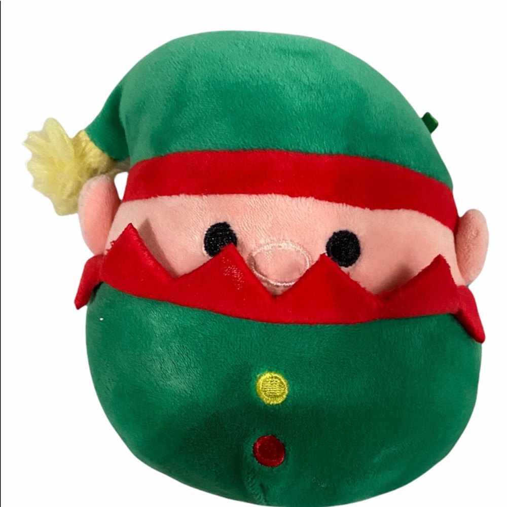 Squishmallows Christmas Elf Elliot 4.5" Santa